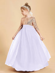 Abiti Damigella Junior Glamour Top Con Paillettes Lilla