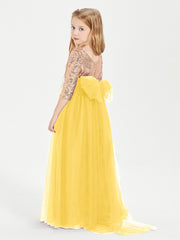 Abiti Damigella Junior Glamour Top Con Paillettes Calendula