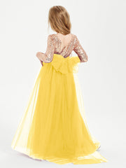 Abiti Damigella Junior Glamour Top Con Paillettes Calendula