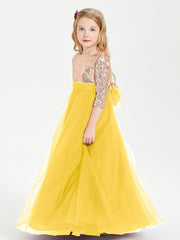 Abiti Damigella Junior Glamour Top Con Paillettes Calendula