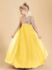 Abiti Damigella Junior Glamour Top Con Paillettes Calendula