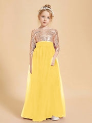 Abiti Damigella Junior Glamour Top Con Paillettes Calendula