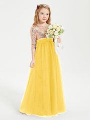 Abiti Damigella Junior Glamour Top Con Paillettes Calendula