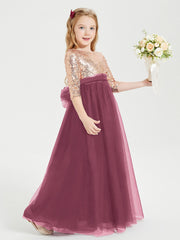 Abiti Damigella Junior Glamour Top Con Paillettes Gelso