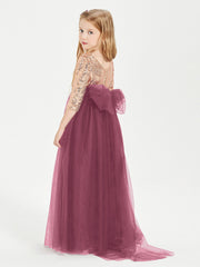 Abiti Damigella Junior Glamour Top Con Paillettes Gelso