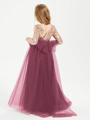 Abiti Damigella Junior Glamour Top Con Paillettes Gelso