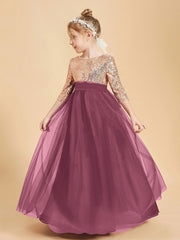 Abiti Damigella Junior Glamour Top Con Paillettes Gelso