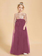 Abiti Damigella Junior Glamour Top Con Paillettes Gelso
