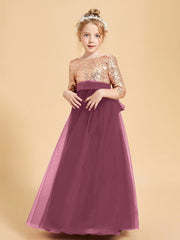 Abiti Damigella Junior Glamour Top Con Paillettes Gelso