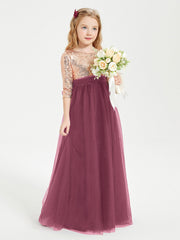 Abiti Damigella Junior Glamour Top Con Paillettes Gelso