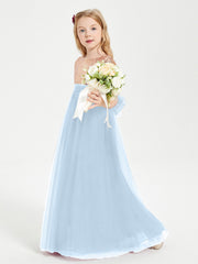 Abiti Damigella Junior Glamour Top Con Paillettes Blu Cielo