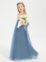 Abiti Damigella Junior Glamour Top Con Paillettes Blu Ardesia