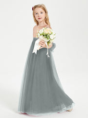Abiti Damigella Junior Glamour Top Con Paillettes Grigio Acciaio
