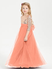 Abiti Damigella Junior Glamour Top Con Paillettes Tramonto