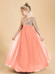 Abiti Damigella Junior Glamour Top Con Paillettes Tramonto
