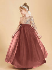 Abiti Damigella Junior Glamour Top Con Paillettes Terracotta