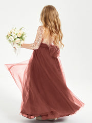 Abiti Damigella Junior Glamour Top Con Paillettes Terracotta