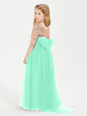 Abiti Damigella Junior Glamour Top Con Paillettes Turchese
