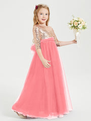 Abiti Damigella Junior Glamour Top Con Paillettes Cocomero