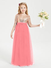 Abiti Damigella Junior Glamour Top Con Paillettes Cocomero