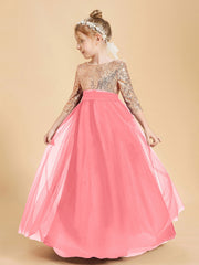 Abiti Damigella Junior Glamour Top Con Paillettes Cocomero