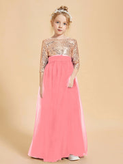 Abiti Damigella Junior Glamour Top Con Paillettes Cocomero