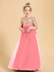 Abiti Damigella Junior Glamour Top Con Paillettes Cocomero