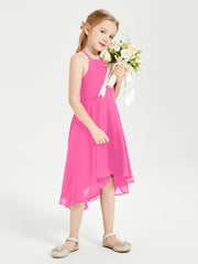 Abiti Damigella Junior Alla Moda Lunghezza Al Polpaccio Gonna Asimmetrica Azalea