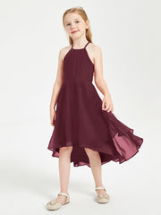 Abiti Damigella Junior Alla Moda Lunghezza Al Polpaccio Gonna Asimmetrica Cabernet