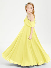 Abiti Damigella Junior Lungo Con Spalle Scoperte Limone