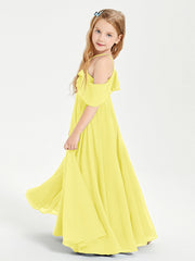 Abiti Damigella Junior Lungo Con Spalle Scoperte Limone