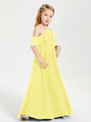 Abiti Damigella Junior Lungo Con Spalle Scoperte Limone
