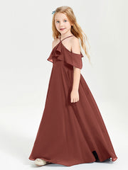 Abiti Damigella Junior Lungo Con Spalle Scoperte Terracotta