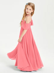 Abiti Damigella Junior Lungo Con Spalle Scoperte Cocomero