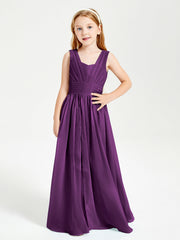 Abiti Da Damigella Junior Lunghi Eleganti Scollo A V Viola
