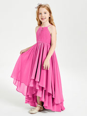Abiti Damigella Junior In Chiffon Gonna Asimmetrica A Cascata Azalea