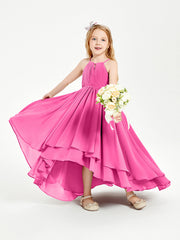 Abiti Damigella Junior In Chiffon Gonna Asimmetrica A Cascata Azalea