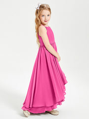 Abiti Damigella Junior In Chiffon Gonna Asimmetrica A Cascata Azalea