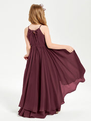 Abiti Damigella Junior In Chiffon Gonna Asimmetrica A Cascata Cabernet