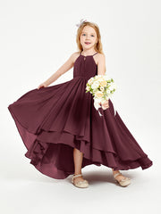 Abiti Damigella Junior In Chiffon Gonna Asimmetrica A Cascata Cabernet