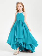Abiti Damigella Junior In Chiffon Gonna Asimmetrica A Cascata Giada