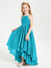 Abiti Damigella Junior In Chiffon Gonna Asimmetrica A Cascata Giada
