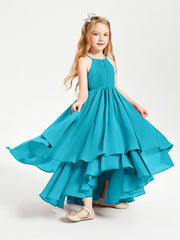 Abiti Damigella Junior In Chiffon Gonna Asimmetrica A Cascata Giada