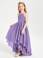 Abiti Damigella Junior In Chiffon Gonna Asimmetrica A Cascata Tahiti