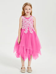 Abiti Damigella Junior In Tulle Lunghezza Al Polpaccio Azalea