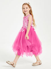 Abiti Damigella Junior In Tulle Lunghezza Al Polpaccio Azalea