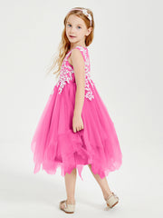Abiti Damigella Junior In Tulle Lunghezza Al Polpaccio Azalea