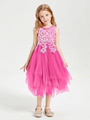 Abiti Damigella Junior In Tulle Lunghezza Al Polpaccio Azalea
