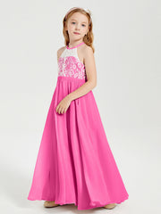 Abiti Da Damigella Lunghi In Chiffon Top In Pizzo Azalea