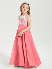 Abiti Da Damigella Lunghi In Chiffon Top In Pizzo Cocomero